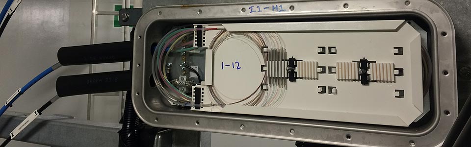 Fibre optic joint complete