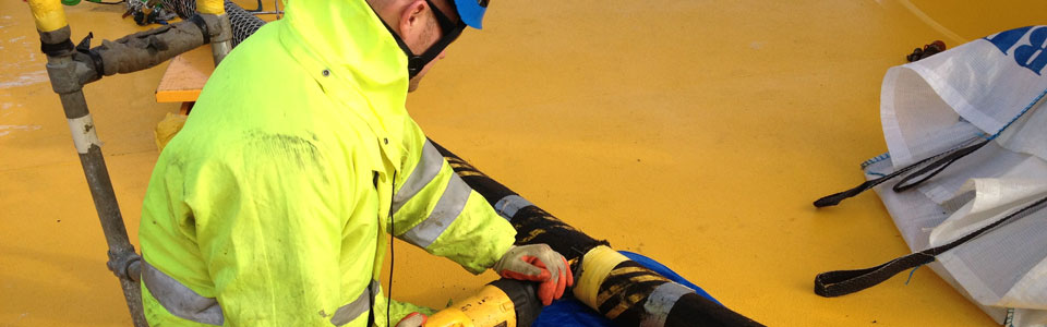 Sub-sea cable preparation Thornton Bank